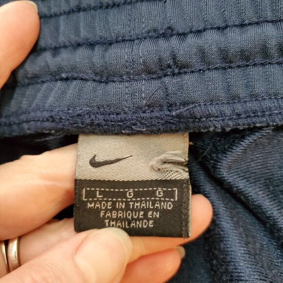 Vintage Nike tracksuit pants w/metal bottom zippers, adjustable waist - Large - Picture 6 of 8